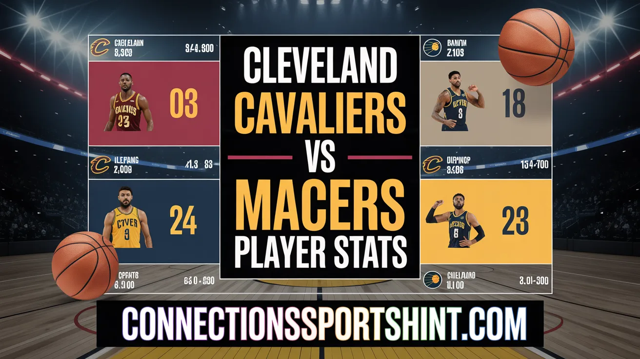 Cleveland Cavaliers vs Pacers Match Player Stats