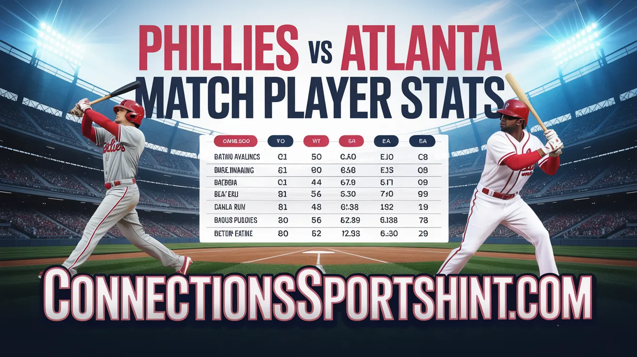 Phillies vs Atlanta Braves Match Player Stats