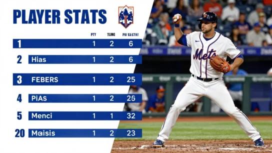 Atlanta Braves vs Mets Match Player Stats