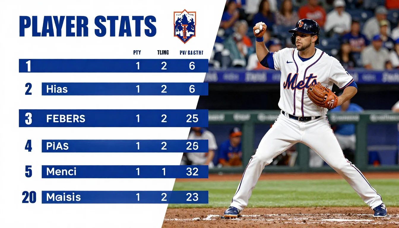 Atlanta Braves vs Mets Match Player Stats