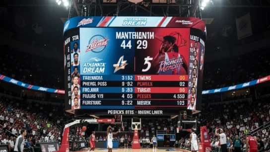 Atlanta Dream vs Phoenix Mercury Match Player Stats