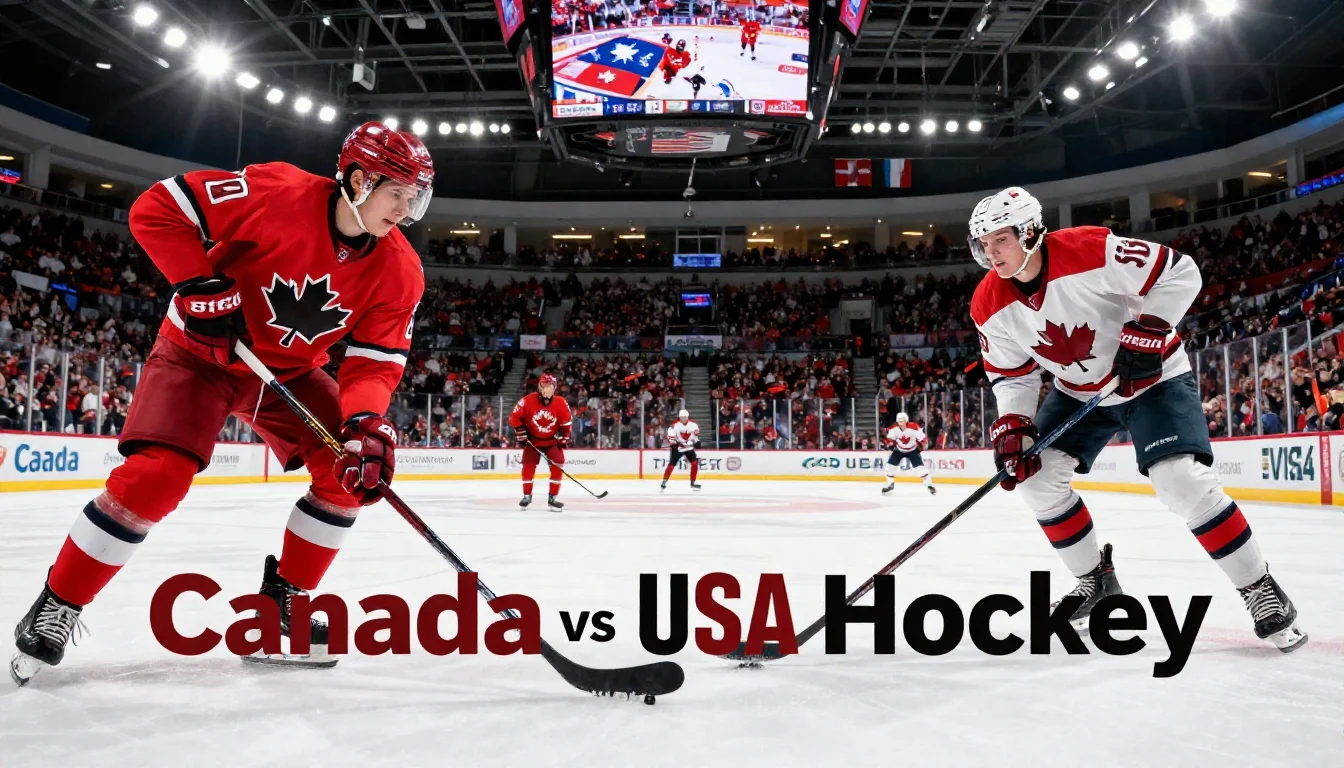 Canada vs USA Hockey