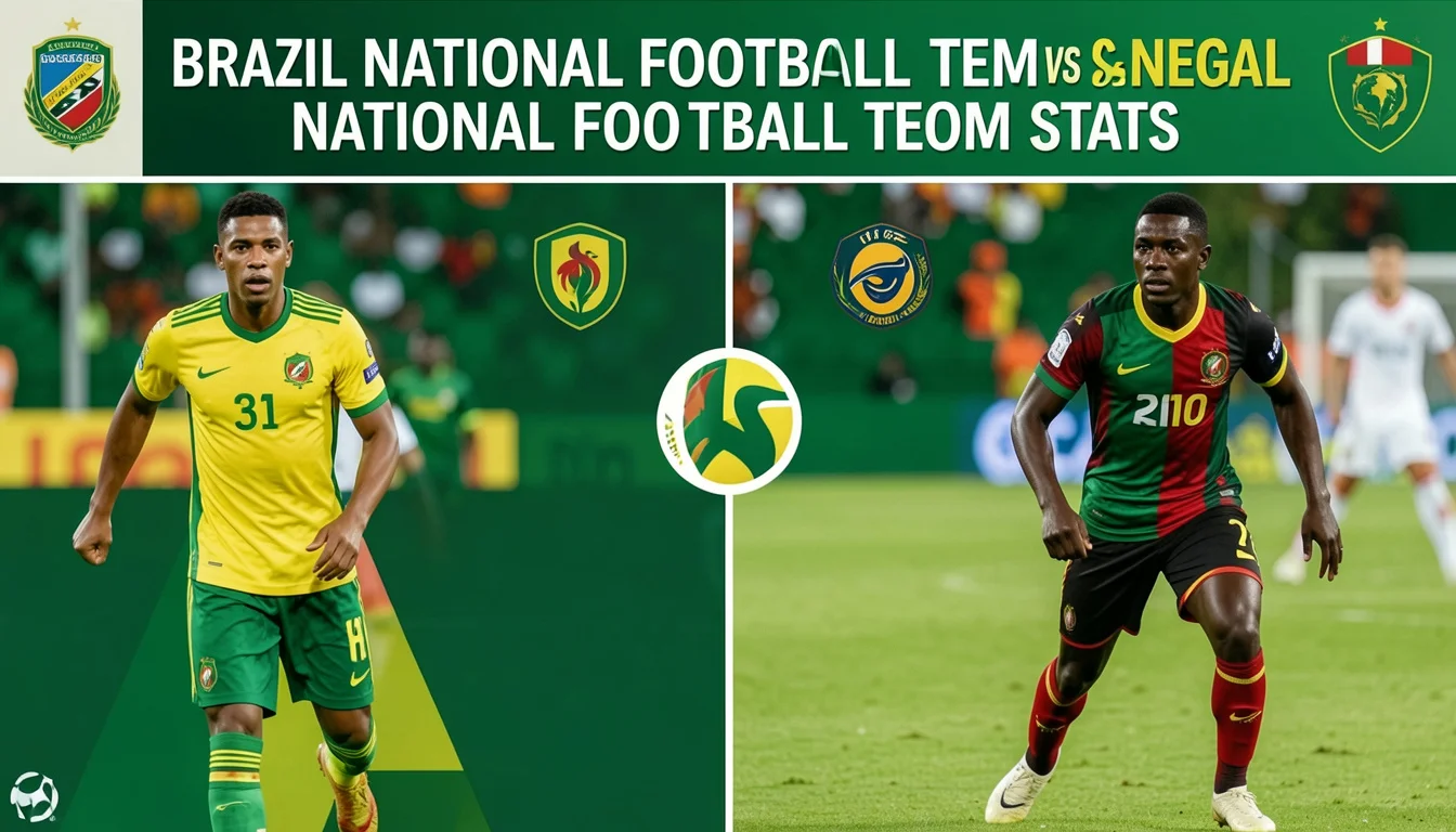 Brazil National Football Team vs Senegal National Football Team Stats
