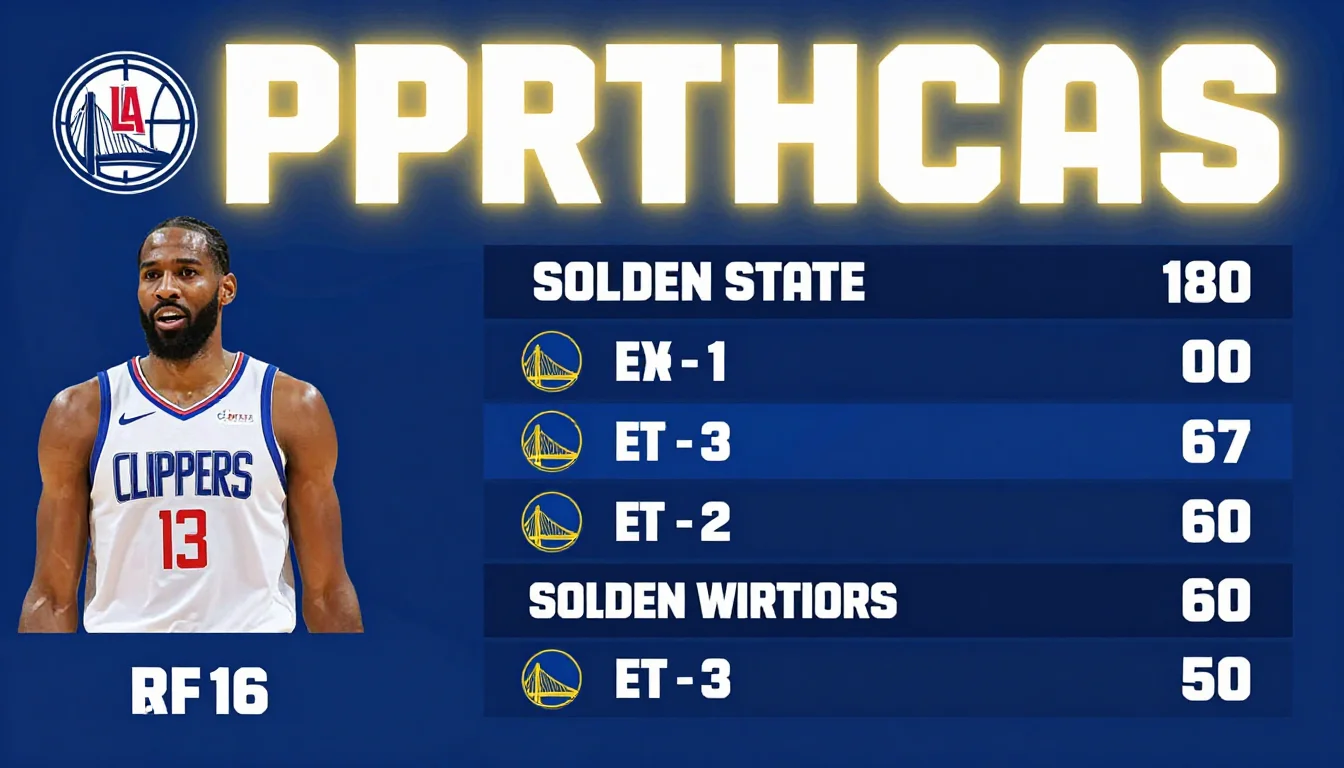 LA Clippers vs Golden State Warriors Match Player Stats