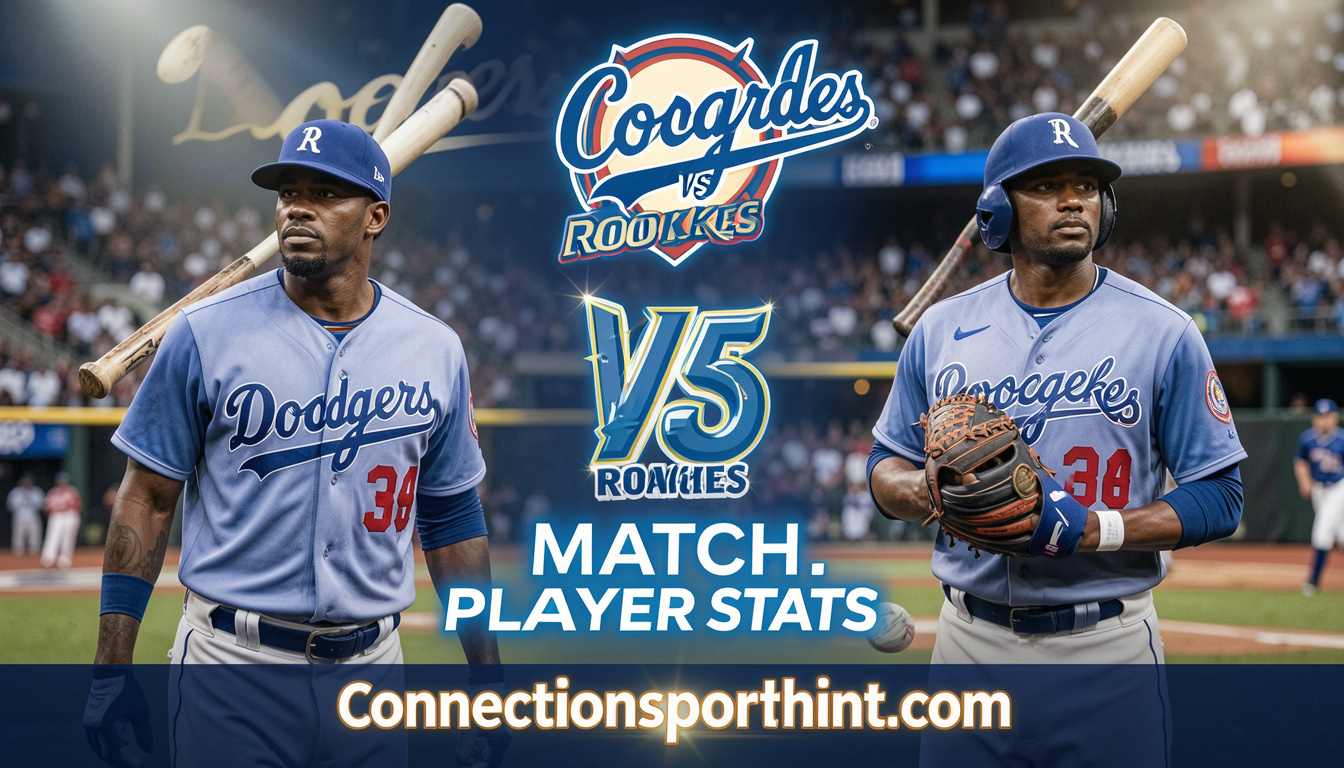 Dodgers vs Colorado Rockies Match Player Stats