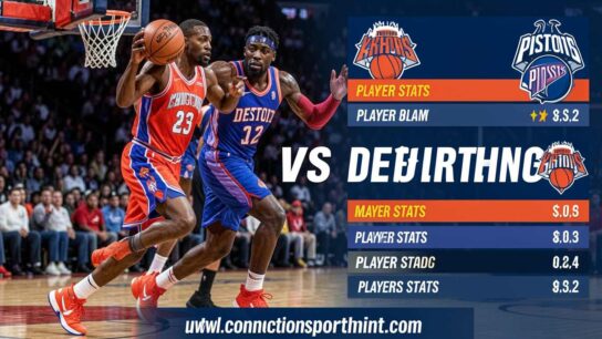 Knicks vs Detroit Pistons Match Player Stats
