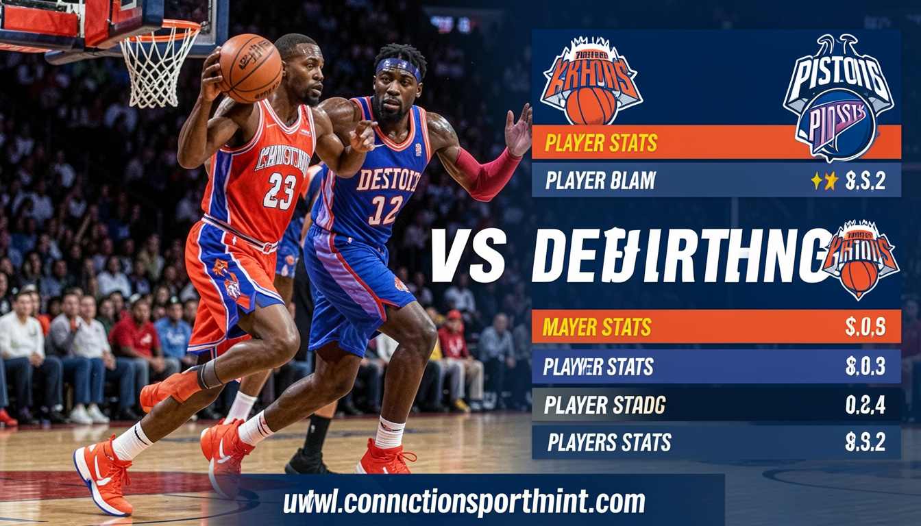 Knicks vs Detroit Pistons Match Player Stats