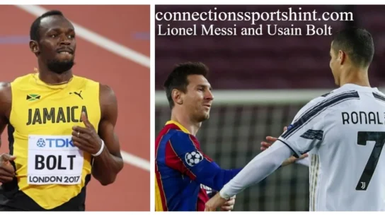 Lionel Messi and Usain Bolt