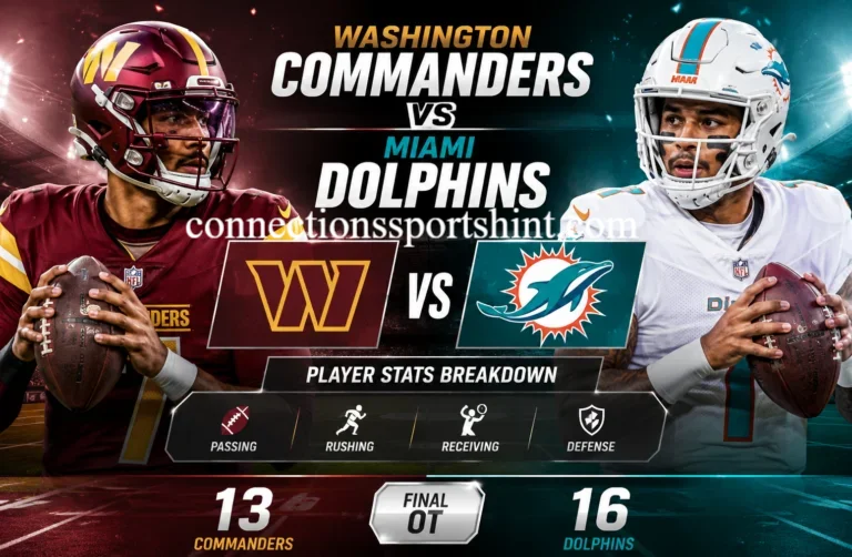 Orleans Saints vs Washington Commanders Match Player Stats