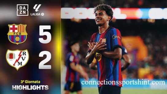 FC Barcelona vs Rayo Vallecano Timeline